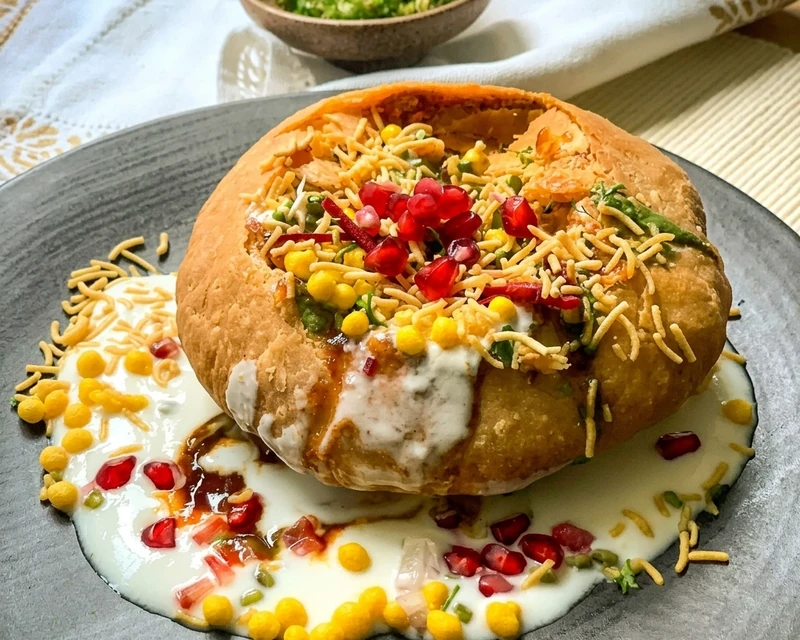 Authentic raj kachori and chaat at Ambala Chaat House in Edmonton, AB